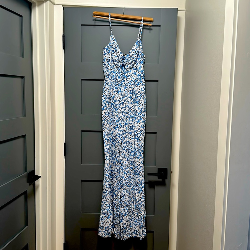Anthropologie - Hutch floral pantsuit. Cute circle detail in front. Spring